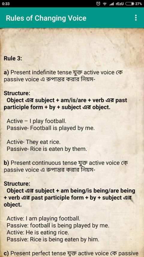 Voice English Grammar Active To Passive screenshot 5