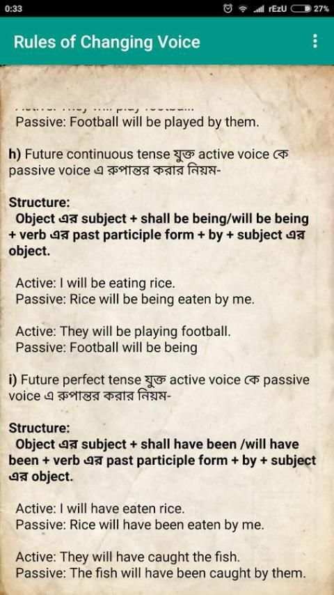 Voice English Grammar Active To Passive screenshot 4