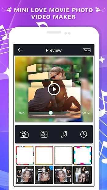 Mini Love Movie Photo Video Maker स्क्रीनशॉट 6