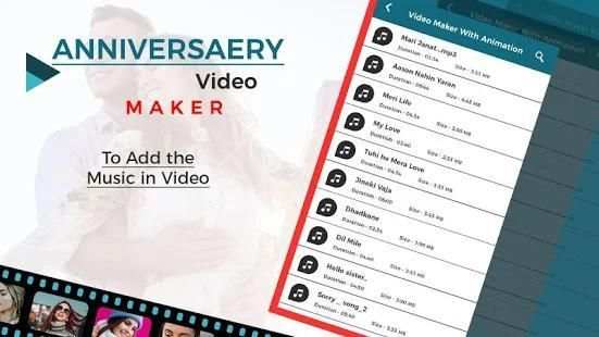 Anniversary Video Maker स्क्रीनशॉट 4