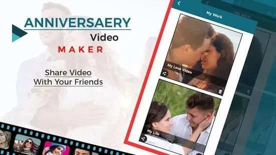 Anniversary Video Maker स्क्रीनशॉट 1
