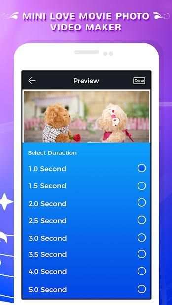 Mini Love Movie Photo Video Maker स्क्रीनशॉट 1