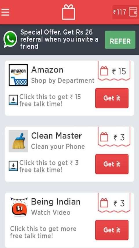 Earn Talktime - Official Recharge Talktime स्क्रीनशॉट 1