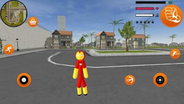 Iron Stickman Vegas Crime Rope Hero Simulator screenshot 1