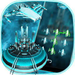 3D Tech Spaceship - lock screen themes आइकन