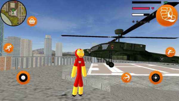 Iron Stickman Vegas Crime Rope Hero Simulator screenshot 3