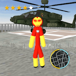 Iron Stickman Vegas Crime Rope Hero Simulator आइकन