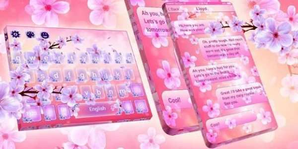 Beautiful SMS Keyboard Themes 2018 screenshot 1