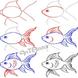 ikon Cara Menggambar Ikan Dengan Mudah