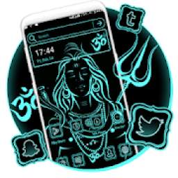 Shiva Neon Launcher Theme