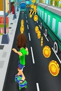 Subway Skater Bus Rush: Game skateboard-subway run screenshot 2