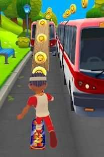 Subway Skater Bus Rush: Game skateboard-subway run screenshot 3