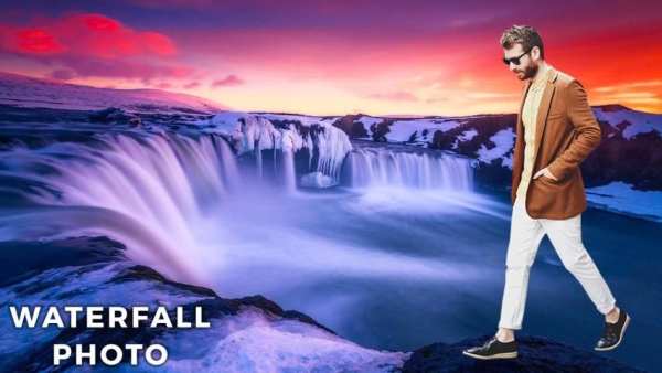 Waterfall Photo Frame - Photo Editor स्क्रीनशॉट 5