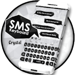 ikon SMS Black and White Crystal Keyboard