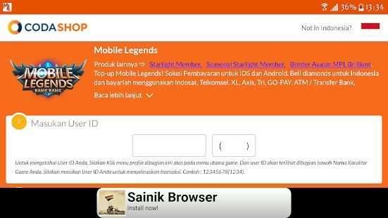 Coda Indo - Top up Diamond ML screenshot 3