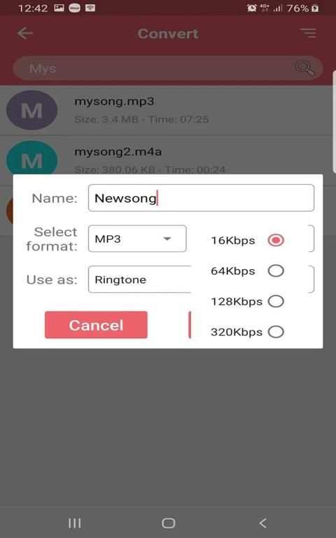 MP3 Cutter Pro स्क्रीनशॉट 1