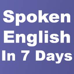 Spoken English in 7 days