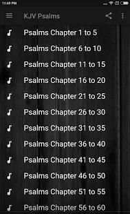 KING JAMES BIBLE (KJV): PSALMS AUDIO screenshot 8
