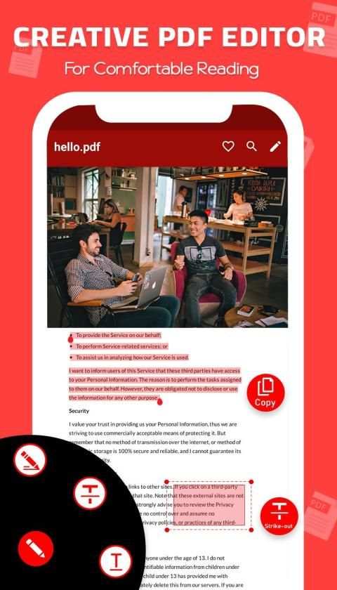 PDF Reader for Android: PDF Viewer 2020 स्क्रीनशॉट 3