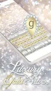 Luxury Gold & Silver Keyboard स्क्रीनशॉट 3