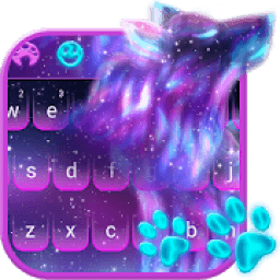 ikon Night Sky Spirit Wolf Keyboard Theme