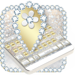 Luxury Gold &amp; Silver Keyboard आइकन