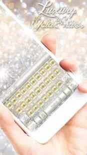 Luxury Gold & Silver Keyboard स्क्रीनशॉट 2