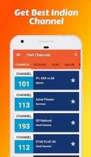Channel list, channel Recharge for Dish TV DTH app screenshot 3