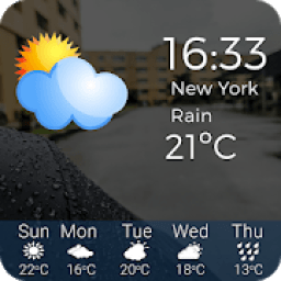 Weather &amp; Clock Widget आइकन