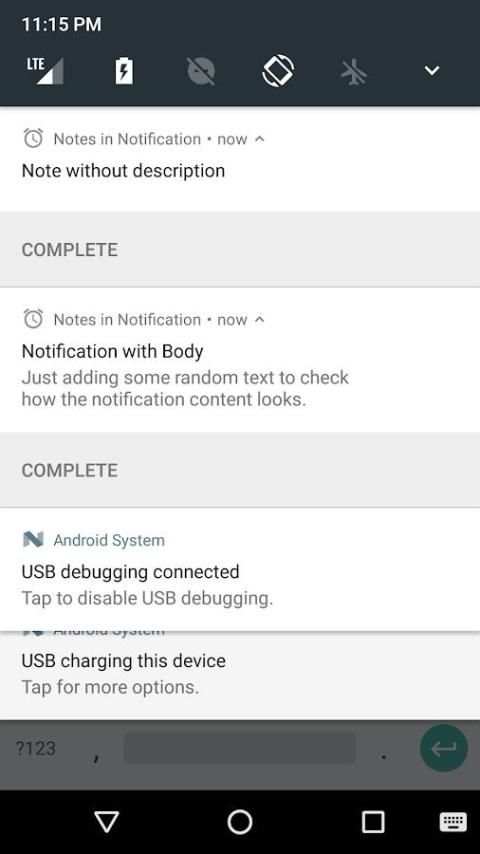 Notes in Notification скриншот 4