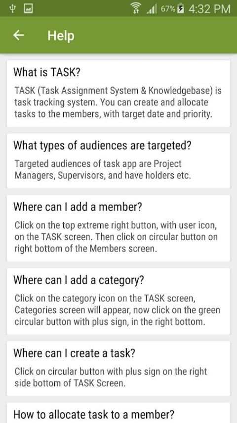 TASK screenshot 1