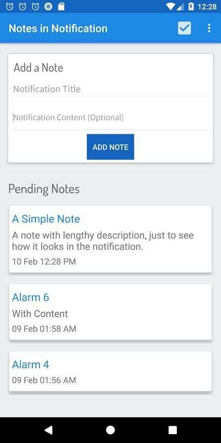 Notes in Notification screenshot 6
