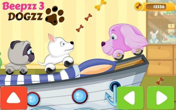 Car Racing game for Kids - Beepzz Dogs * स्क्रीनशॉट 1