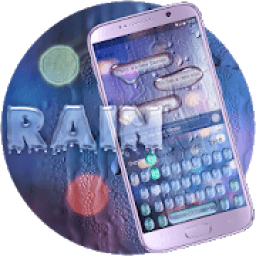 ikon Keyboard Raindrops Hazy