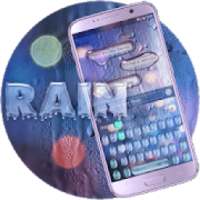 Keyboard Raindrops Hazy