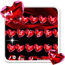 Red Diamond Heart Keyboard
