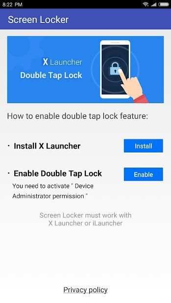 Fast Screen Locker : a plugin for X Launcher स्क्रीनशॉट 3
