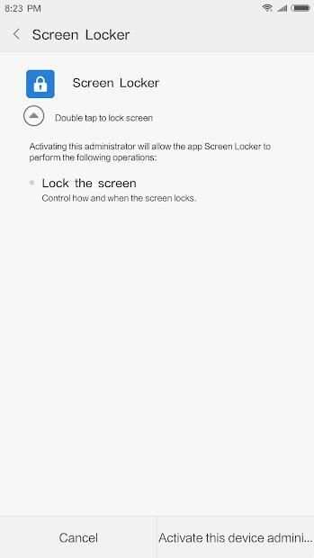 Fast Screen Locker : a plugin for X Launcher स्क्रीनशॉट 1