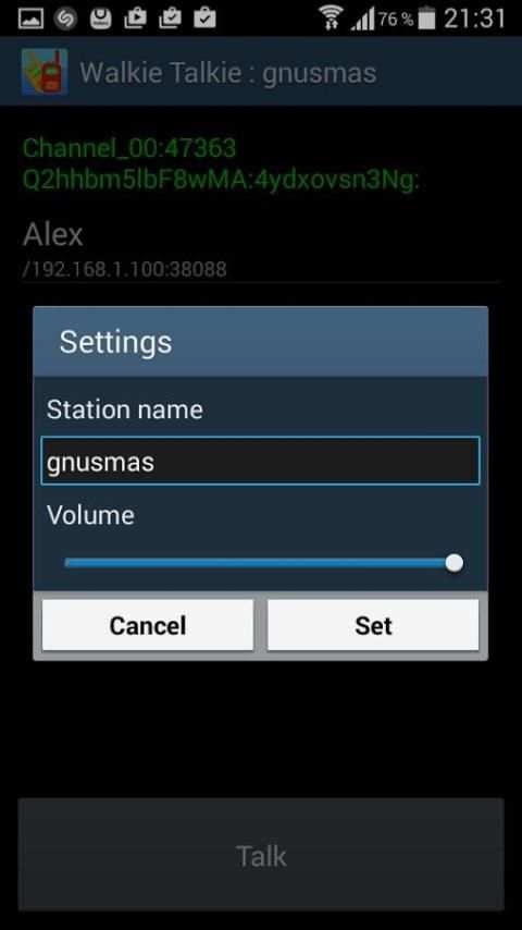 WiFi Walkie Talkie screenshot 1