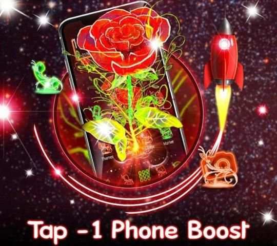 3D Neon Red Rose Launcher स्क्रीनशॉट 3