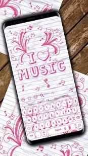 I Love Music Notepad Keypad Theme screenshot 4
