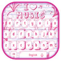 I Love Music Notepad Keypad Theme on 9Apps
