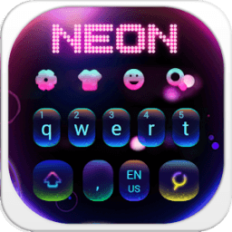 ikon Keyboard Neon Fluorescent