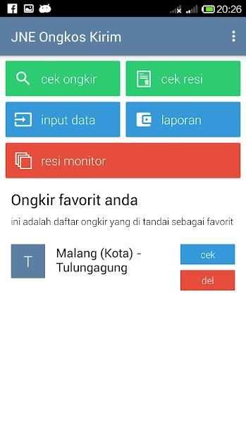 Ongkos Kirim JNE screenshot 8