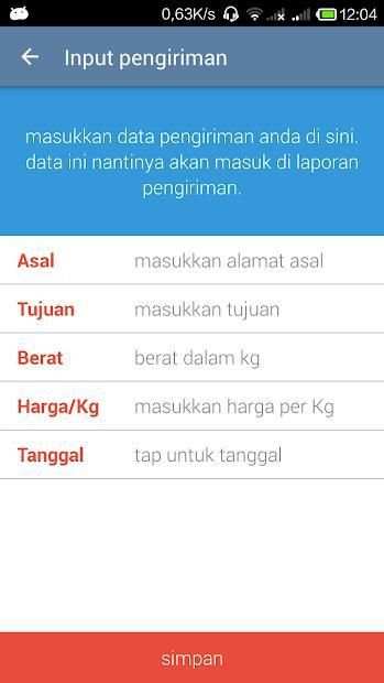 Ongkos Kirim JNE screenshot 6