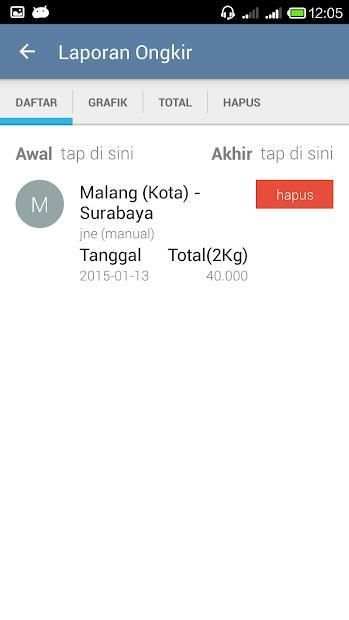 Ongkos Kirim JNE screenshot 3