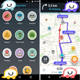 ikon Mini GPS Maps Traffic Alerts &amp; Live Navigation tip