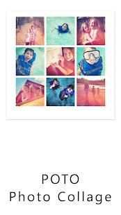 POTO - Photo Collage Editor स्क्रीनशॉट 1