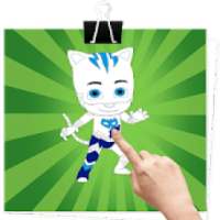 Drawing and Coloring Pyj Masks