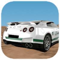 Driving GT-R R35 Drift Simulator